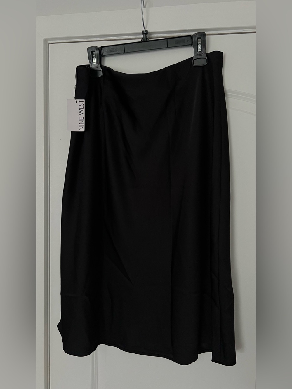 Nine West Black Maxi Skirt with Smooth Drape